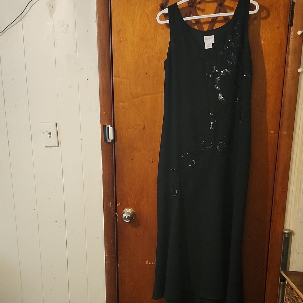Together Black Maxi Dress with Sequin Detail